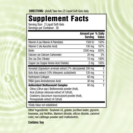 Applied Nutrition Longer Stronger Hair & Nails - 60 Liquid Soft-Gels, Pack of 4 - with Biotin, Silica & Collagen - 30 Servings