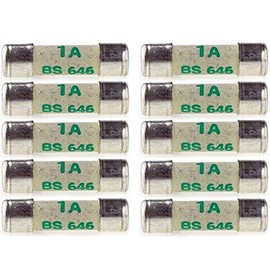 Nartel® 10 X 1 AMP SHAVER FUSES BS646 1AMP MINI FUSE 20MM X 5MM