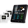 Bresser Quadro Individio NV Weather Station with 3 Outdoor Sensors,