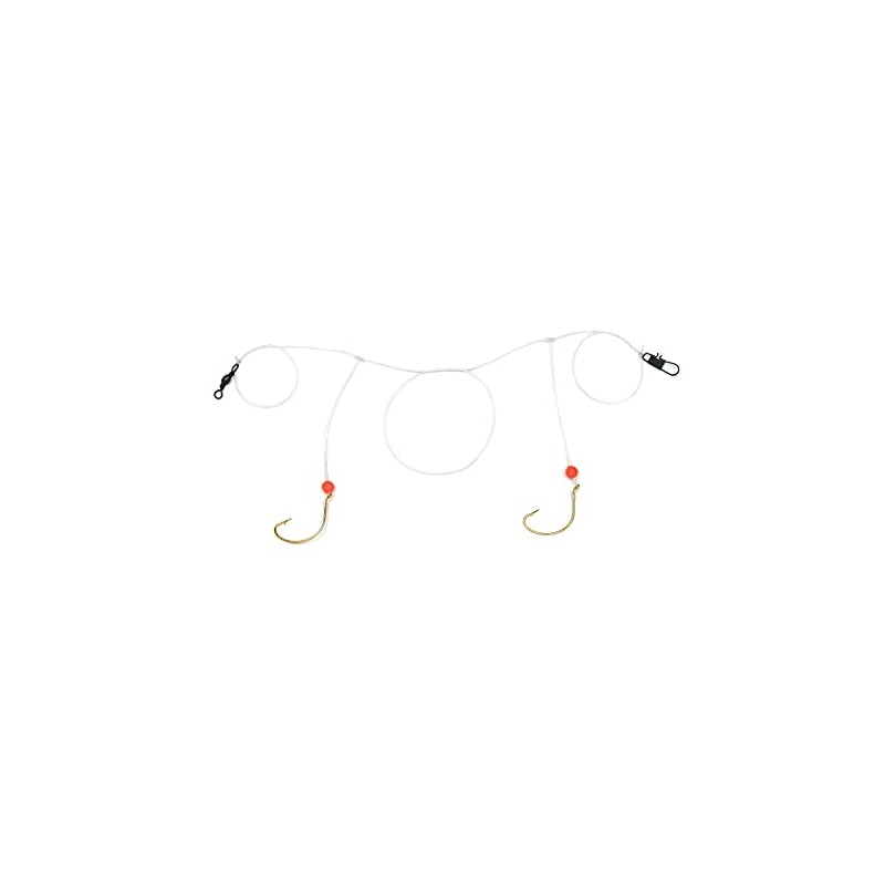 Sea Striker DPR7 Pompano Rig-Double, 4 Gold, Wide Gap Hook