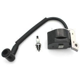 Ignition Coil With Spark Plug BM6A For Troy-Bilt TB2BP TB320BV TB15CS Bolens BL100 BL150 Yard Machines Y700 Y700VP Y765 Craftman 316794790 316794791 Parts# 753-04324