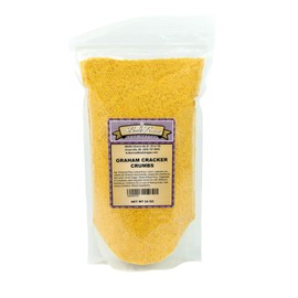 Graham Cracker Crumbs, Bulk Size (1.5 lb. Resealable Zip Lock Stand Up Bag)