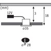 Paulmann Möbel EBL Set Mini rund LED 5x0,4W 2700K 3,6VA
