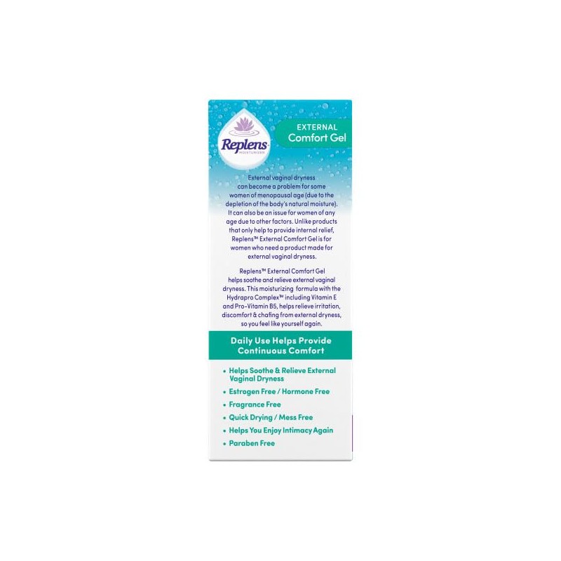 Replens External Comfort Soothing Gel 1.5 Ounce (Pack of 2)