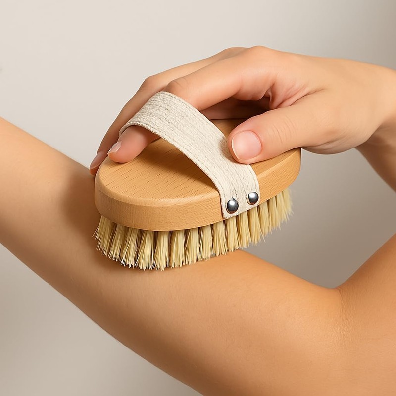 Cepillo Corporal Exfoliante de Bambú con Cerdas Vegetales para Cepillado