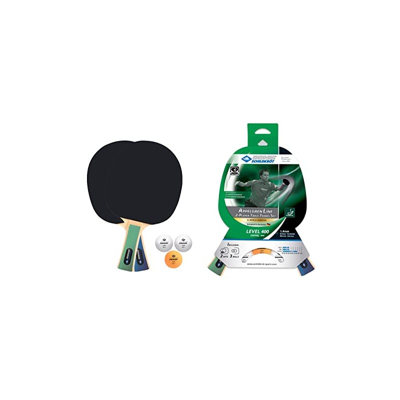 Donic-Schildkröt Table Tennis Set Level 400 for 2 Players, 2