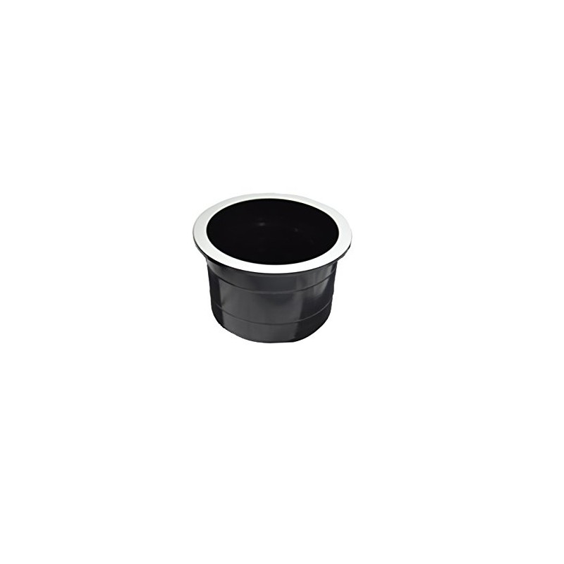 FR Replacement Cup Holder with Brushed Aluminum Lip for Recliners