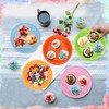 FAELNK Pack of 130 DIY Colourful Paper Plates Colourful Party