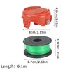 COEWUR 6Pcs A6486 Strimmer Spool Grass Trimmer Spool Lines Spool