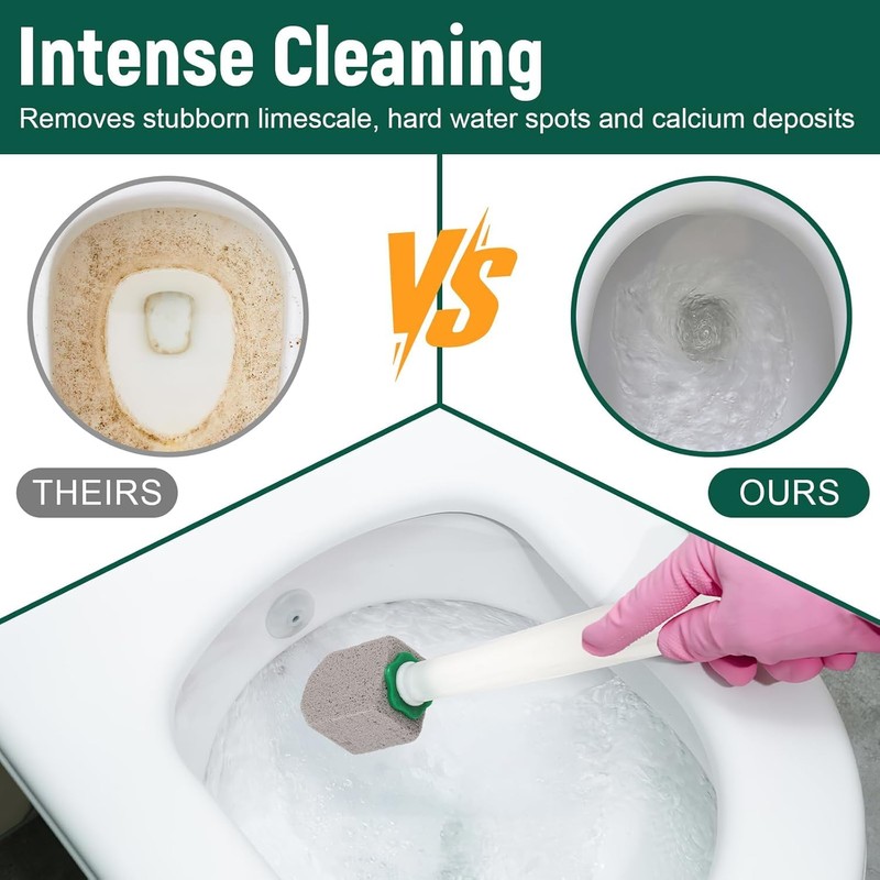 XIAOCHUAN Pumice Stone Toilet Bowl Cleaner With Long Handle Pumice