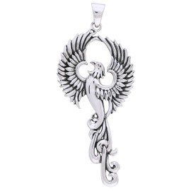 Cry of the Rising Phoenix Sterling Silver Pendant