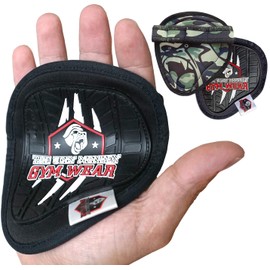 Fitness Handschuhe Herren Damen Griffpads Krafttraining Grip Pads Klimmzüge - Griffpolster Gym Pull up Hantel Trainingshandschuhe - Hygienisch Turnhandschuhe Workout Gloves Bodybuilding Kraftsport