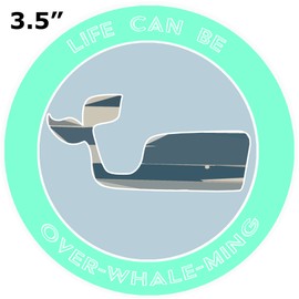 Athena Brands Blue Whale Life Can Be Over-Whale-Min - Sea Grass Green