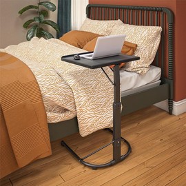 REALROOMS Multi-Functional Adjustable Height Personal Folding Activity Table - Color: Black, Size: 1-Pack