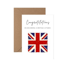 Congratulations On Becoming A British Citizen Card | British Citizenship Congratulations Card | Congratulations you got your british citizenship