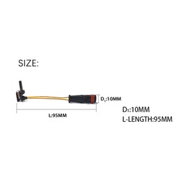 Hsthe Sea 4pcs Brake Pad Wear Sensor Front/Rear 2205400717 2205400617 2115401717 1695401617 Fit for W220 W211 W245 W169