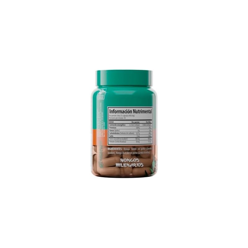 Solanum Línea Herbal Reishi Meitake, 30 Cápsulas Vegetales, Sin Sabor