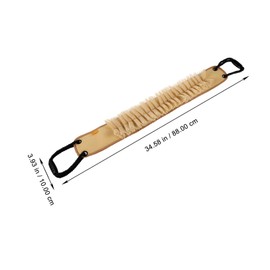 FRCOLOR Exfoliating Back Scrubber for Shower Dual Sided Body Scrubber with Pull Strap for Gentle Exfoliation Deep Cleaning Lightweight Portable for Men and Women