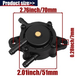 YOFMOO Fuel Pump for Kawasaki Mule 600 610 SX KAF400 FH500V FH580V FX850V FD731V FH721D FH721V FH680V FX730V FH661V FH641V FX801V FH770D FH601V FH430V 15HP-25HP 49040-7001 2075 0769 0801