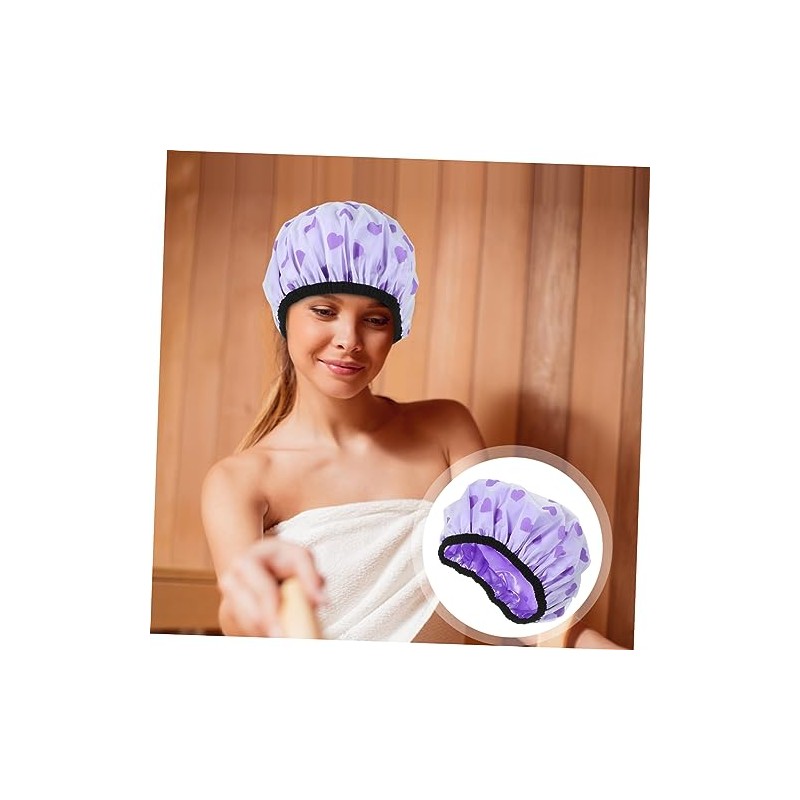 Plafope Gorro Ducha Doble Mujeres Accesorio Reutilizable Secado Rápido Diseño