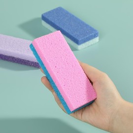 2Pcs Foot Scrubber, Care Pumice Stone for Feet, Professional Pedicure Tools, Callus Remover, Foot File, Foot Exfoliator Exfoliating Tool for Feet with More Dead Skin and Callus (Pink)