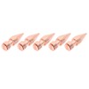 5Pcs Clothing Spikes 8x26mm Hex Rose Gold Strong Copper Punk