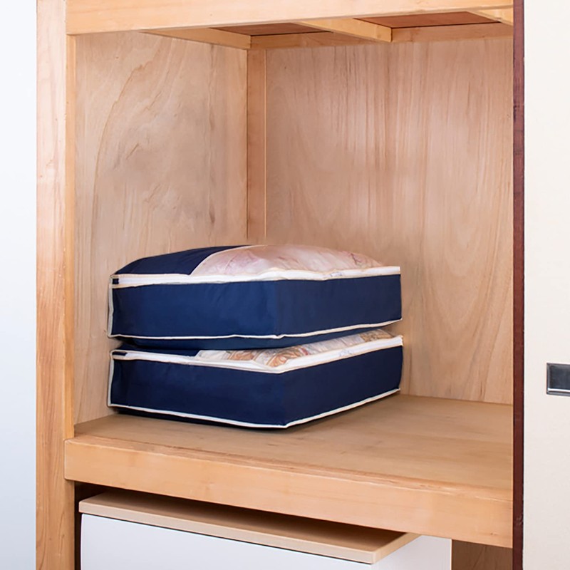 Astro 131-37 Feather Duvet Storage Bag, For Single, Navy, Set