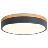 Yiisem Dimmable Wood LED Flush Mount Ceiling Light, 5CCT 2700K-6000K