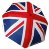 Fabri-Cut Folding Travel Umbrella With Union Jack design and Automatic