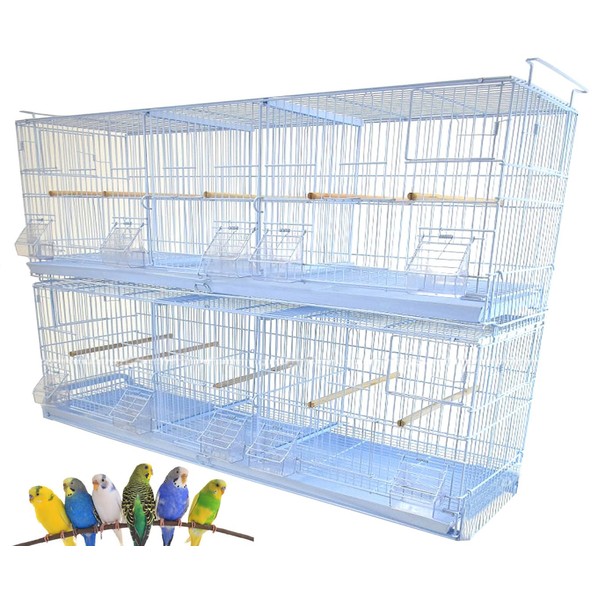 Combo: Extra Large White Stack & Lock Breeder Bird Flight