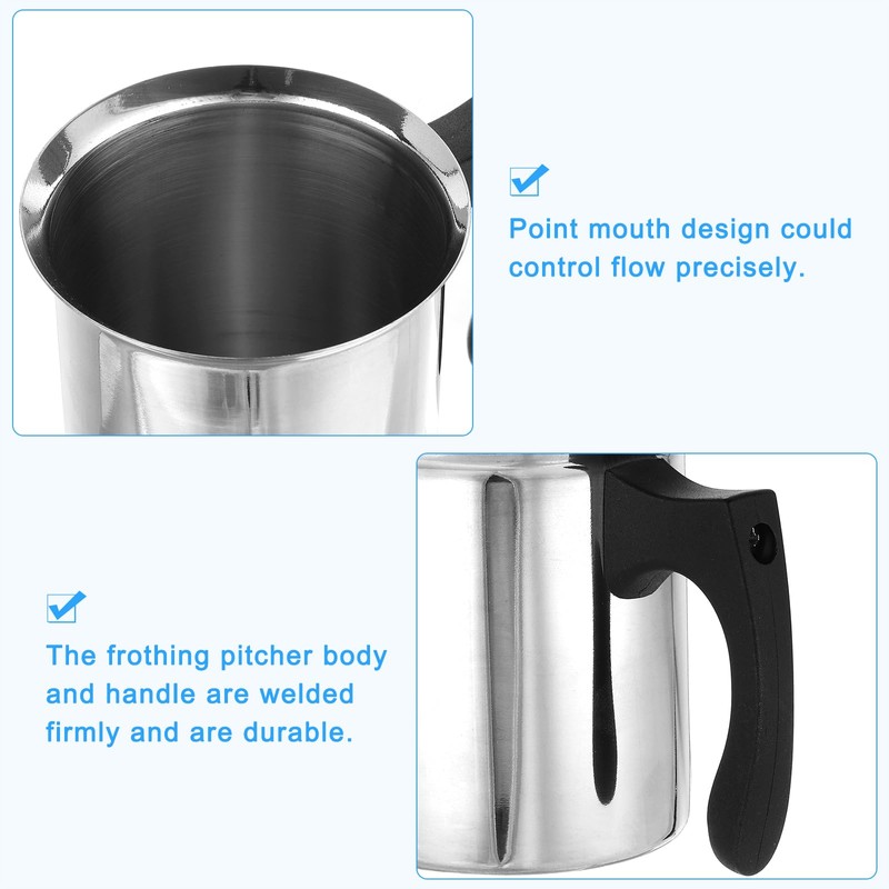 uxcell Manual Whipped Cream Dispenser, 13oz/400ml Stainless Steel Handheld DIY