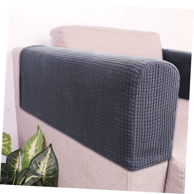 TEHAUX 2pcs Sofa Armrest Cover Elastic Protector for Home and