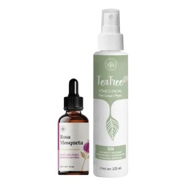 Aceite Rosa Mosqueta Puro Prensado En Frío + Tónico Facial Todo Tipo De Piel Día/noche