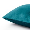 Oxford Homeware Velvet Teal Cushions Cover 45 x 45 (Pack
