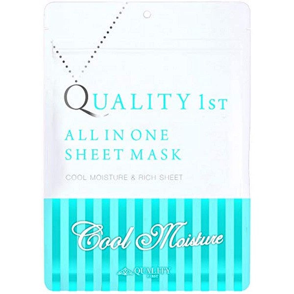 Quality 1st All-In-One Sheet Masks, Grand Cool Moist, 7 Masks (x1)