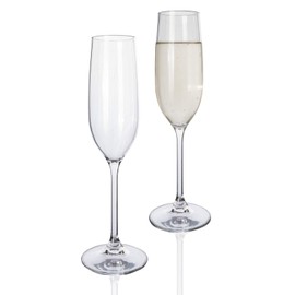 Moritz Tiamo Camping Glasses Champagne Glasses Shatterproof Scratch-Resistant Champagne Flûte 230 ml Pack of 2