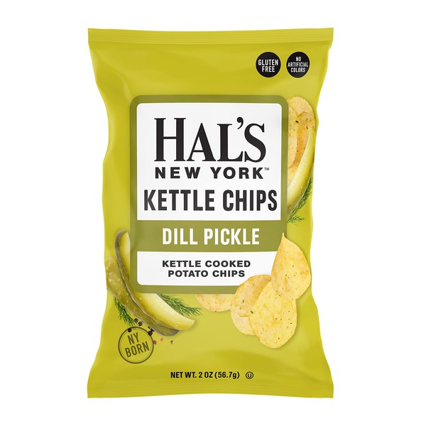 Hal's New York Kettle Cooked Gluten Free Dill Pickle Flavored