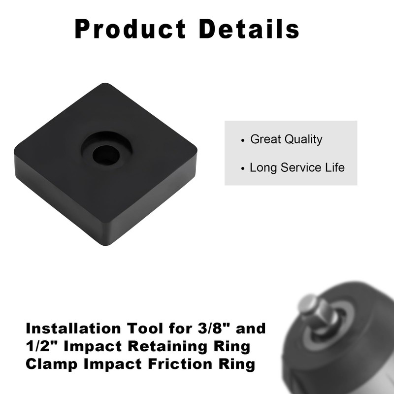 Locking Ring Anvil Tool, Anvil Mounting Tool for 3/8 Inch