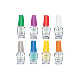 SNS Gel dipping powder (set of 8) Gel Base, Gelous Base, Gel Top, EA Bond, Sealer Dry, Brush Saver, Vitamin Oil, Brush on Glue (0.5 oz)