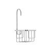 Croydex QM260441 Chrome Shower Riser Rail Hook Over Caddy Basket,