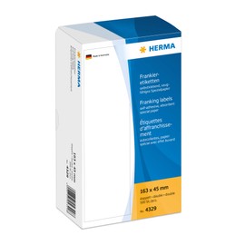HERMA 163 x 45 mm Double Franking Labels (Pack of 500)