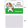 GLOBLELAND 2Pack No Pooping Dog Signs Please Clean Up After