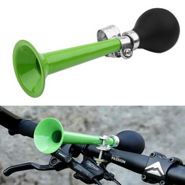 5 Colors 2.2inch Cycling Cycling Hooter, Portable Bike Air Horn, Bugle Bulb Squeeze Ring Retro Clown Horn, Bike Air Horn, Multifunctional Portable BIcycle Bugle Horns (Green)