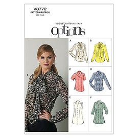 Vogue Patterns V8772 Size A5 6-8-10-12-14 Misses' Blouse