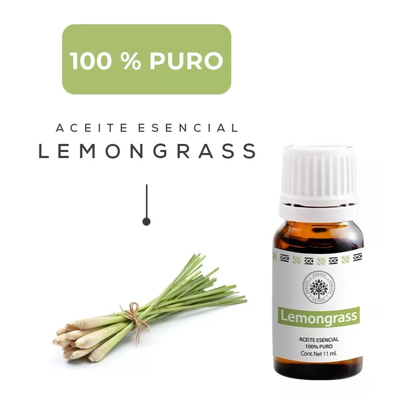 Arbora Lemongrass Aromaterapia Aceite Esencial Puro Y Certificado