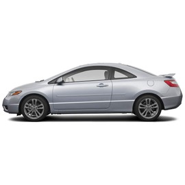 Dawn Enterprises FE-CIV062 Finished End Body Side Molding Compatible with Honda Civic - Dyno Blue Pearl (B561P)