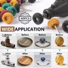40 PCS Double-Layer Buffing Pads, Multi-Grit Abrasive Wheels (80/150/240/400) for