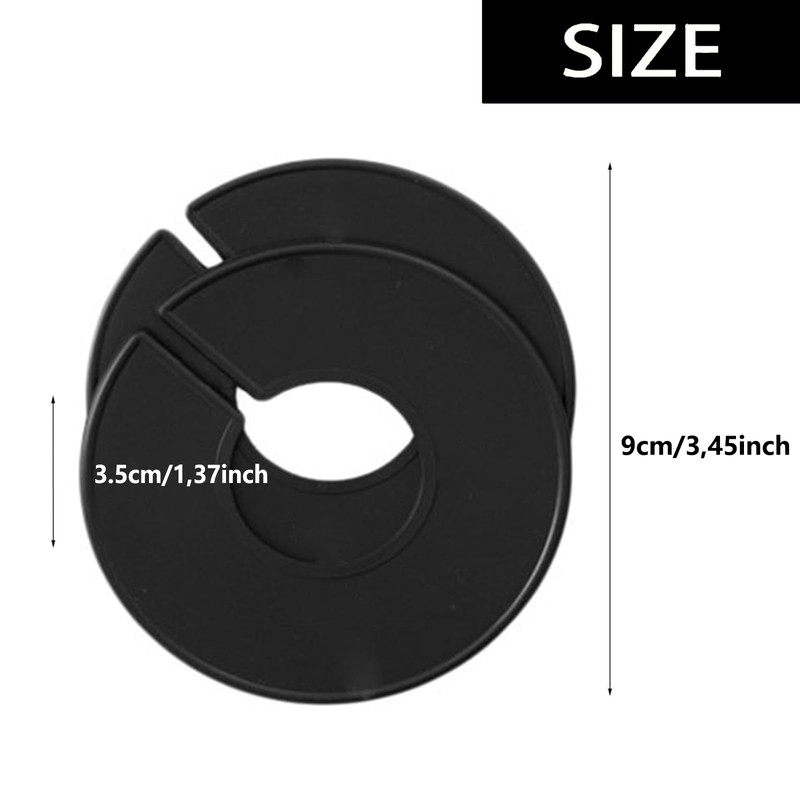 Pack of 10 Clothes Racks Size Dividers, Clothes Rack Size