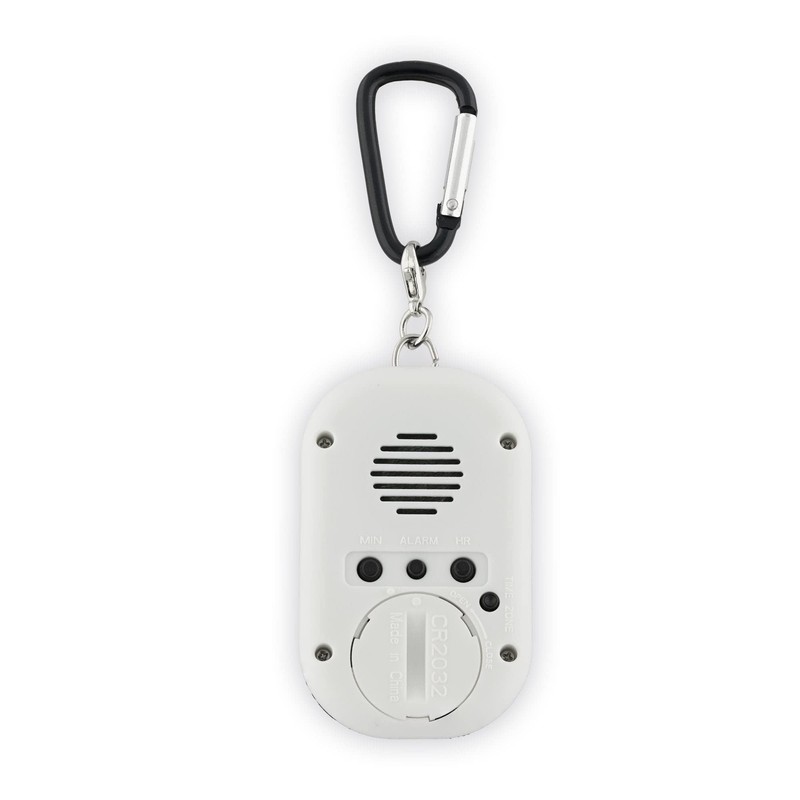 Verbalise Talking 5 Alarm Medication Reminder Keychain, Black