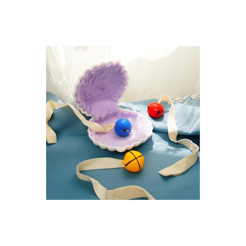 Purgano Yellow Bell with Ribbon, Montessori Baby Toy